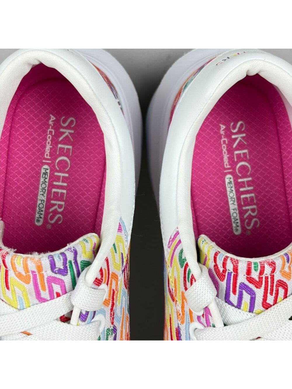 Skechers Cordova Classic Logo Print Athletic Shoes Womens 11 White Multicolor - Picture 7 of 10